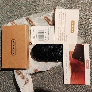 New Coach lizard money clip